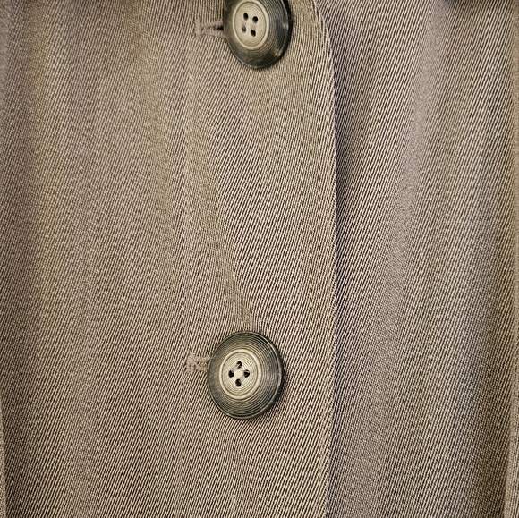 Gorgeous ladies trench coat with zip out liner . Olive . Designer . - Picture 4 of 8